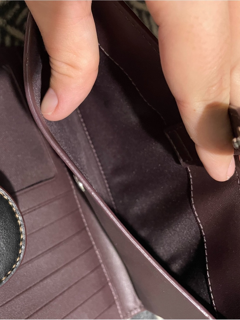 Coach Women's Clutch in Deep Plum